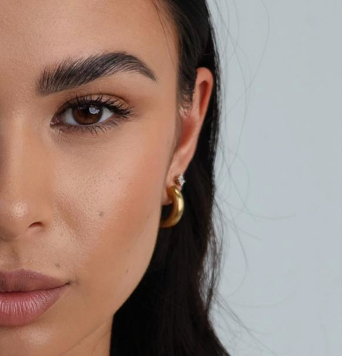 Close up of styled eyebrow 